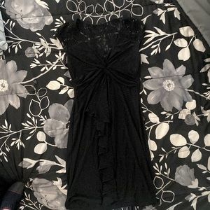 Black dress with lace. Bought at JC Penney, Size 6.
